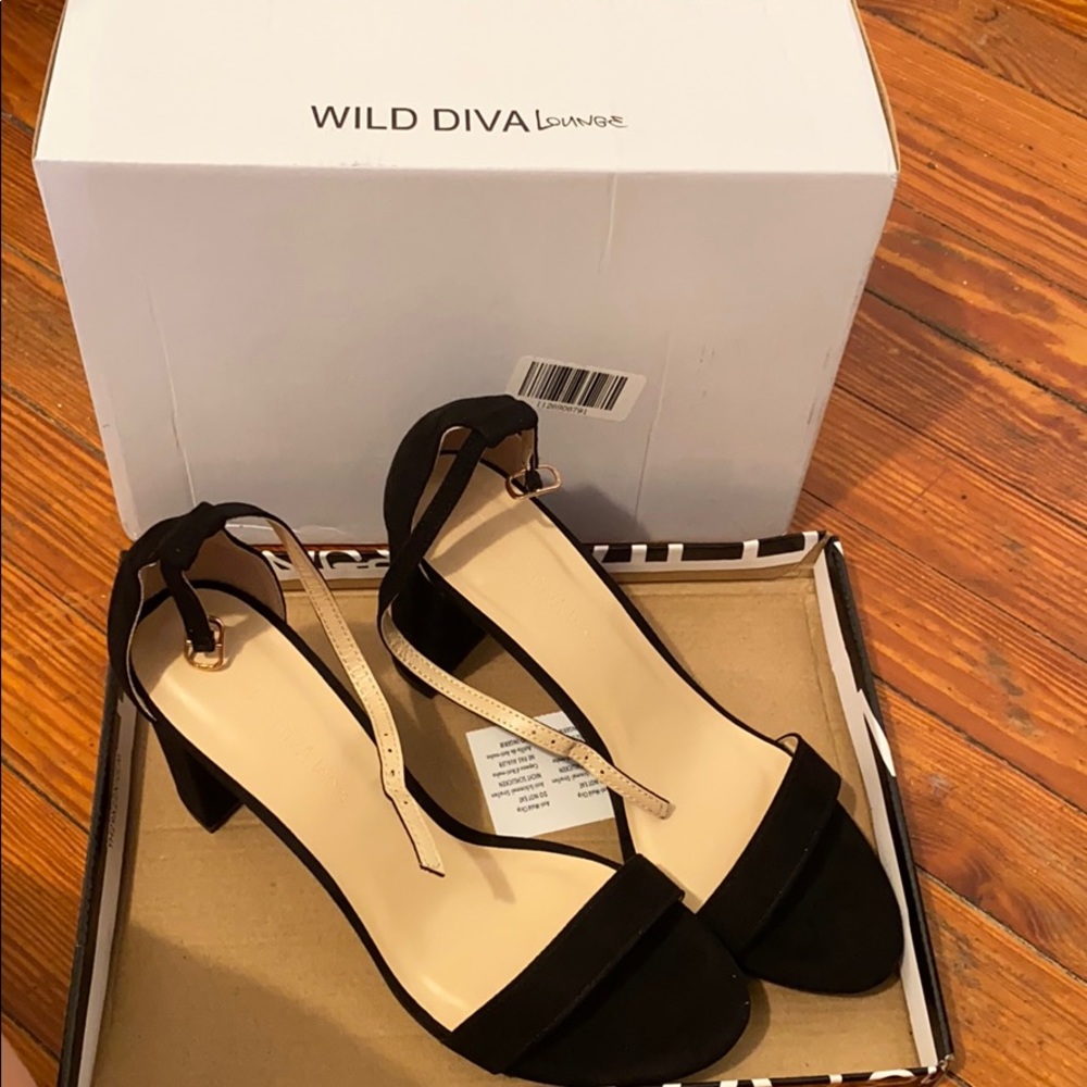 Wild Diva black high heels